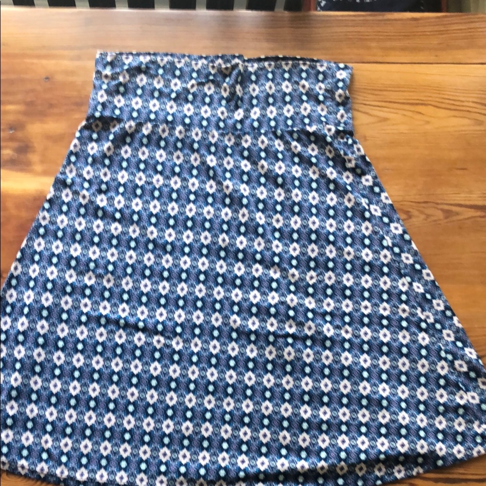 Blue Patterned Women's Skirt